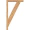 Ekena Millwork Traditional Block Smooth Bracket w/ Offset Brace, Western Red Cedar, 3 1/2"W x 16"D x 28"H BKT0402X16X28TRA05SWR - alternate 4